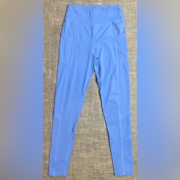 Forever 21 Leggings Size S 2 Pair Light Blue and Gray 2 Side Pockets - Picture 2 of 11